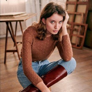 Sezane Constance Jumper in Camel